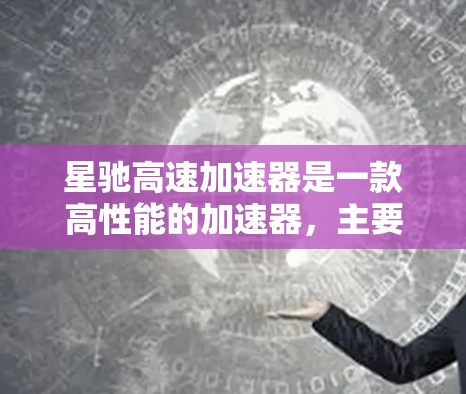 星驰高速加速器是一款高性能的加速器，主要用于加速机器学习模型的训练和推理。它通过优化硬件架构和算法设计，显著提升了计算效率和性能，能够更快地训练和运行复杂的深度学习模型